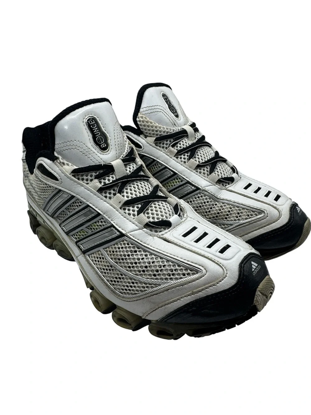 Adidas Bounce Y2K White Silver Sneakers Men’s Size 9 Running Shoes 676679 2008